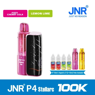Fizzy Cherry Cola+Lemon Lime | JNR Vape P4 Stellarc 100K Puffs Kit - Refillable & Replaceable Pod Vape